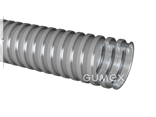 Chránička na kabelové rozvody kovová METAL HOSE VA 108, 8/10mm, IP40, nerezová ocel, +600°C, šedá